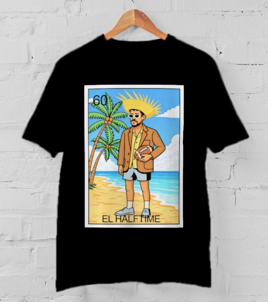El Halftime 60 Beach Football Guy T-Shirt