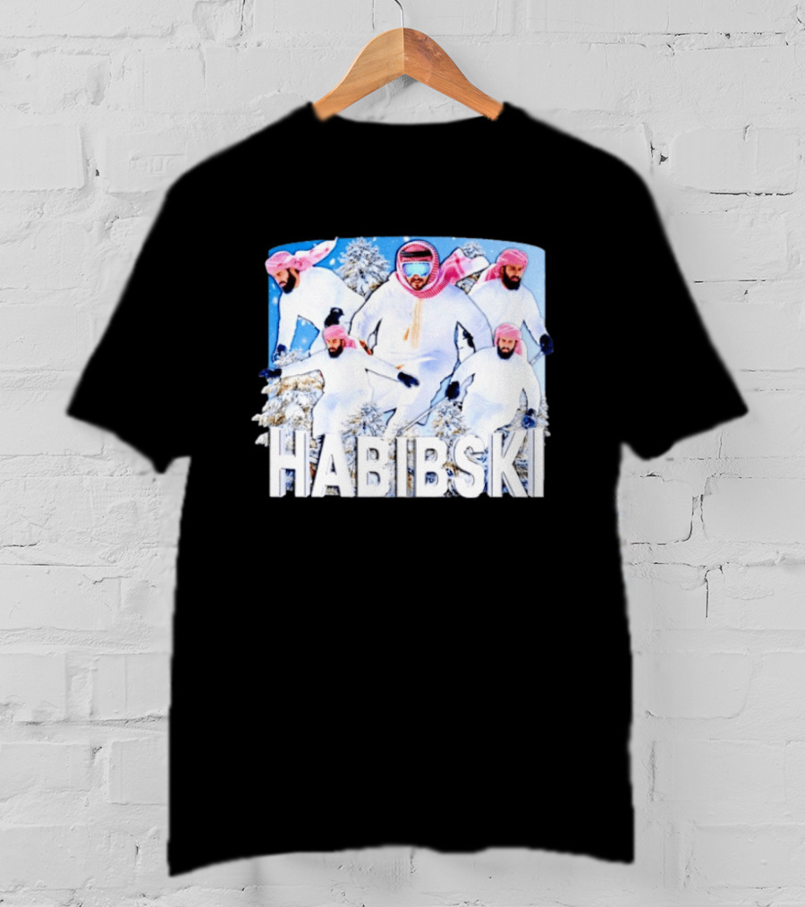 Habibski Habibi Skiing Adventure Winter Fun T-Shirt
