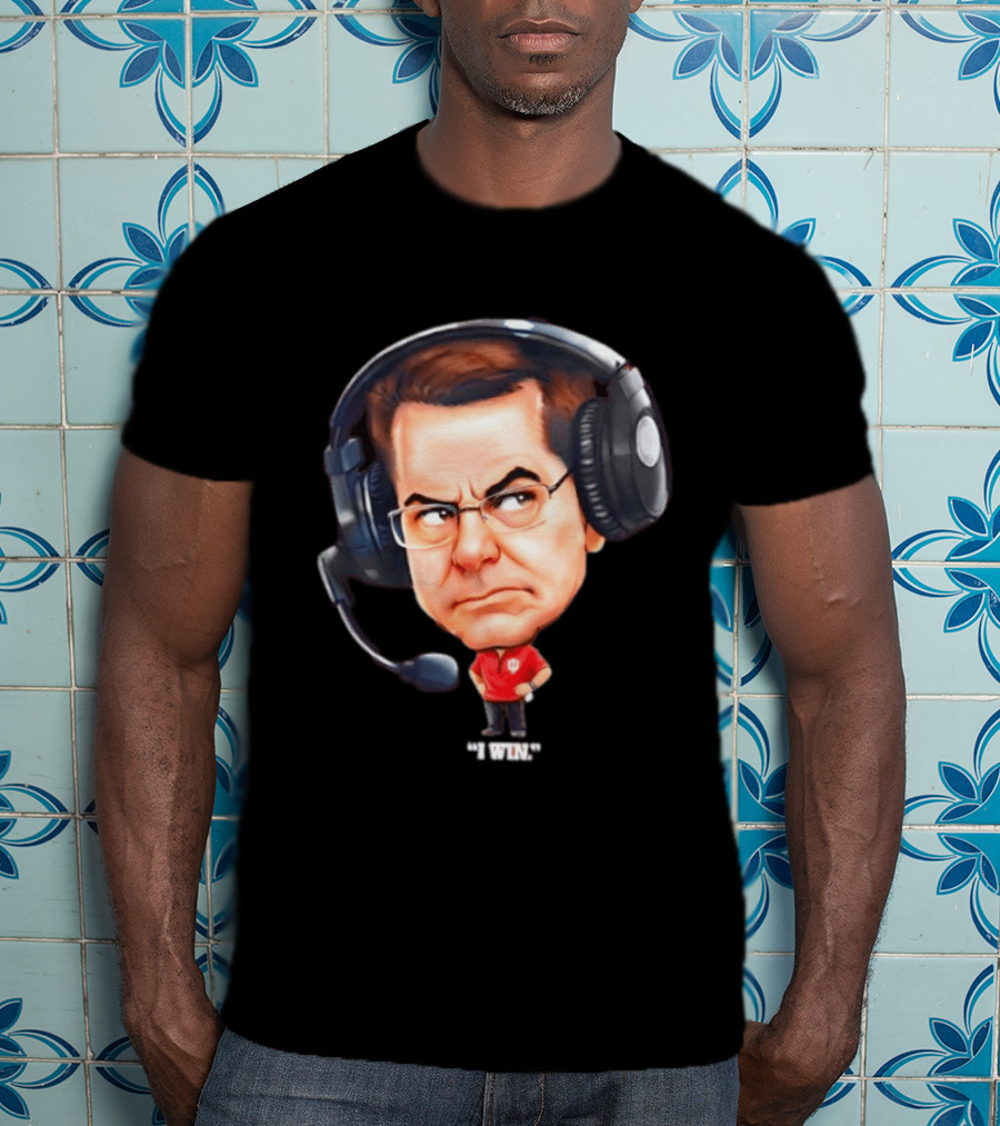 Indiana Hoosiers Coach Cartoon Headset I Won T-Shirt