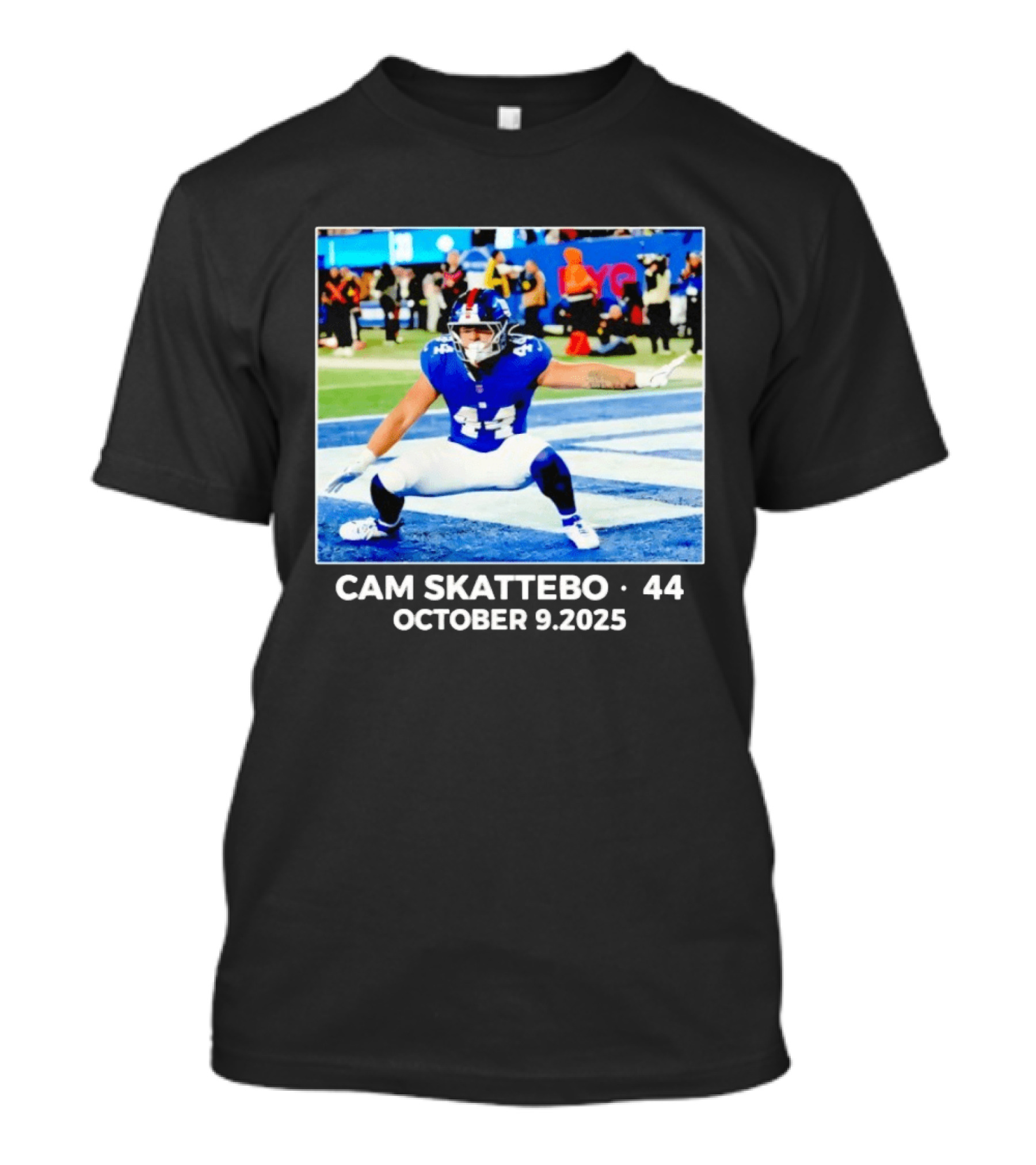 Cam Skattebo 44 October 9 2025 Football Action T-Shirt