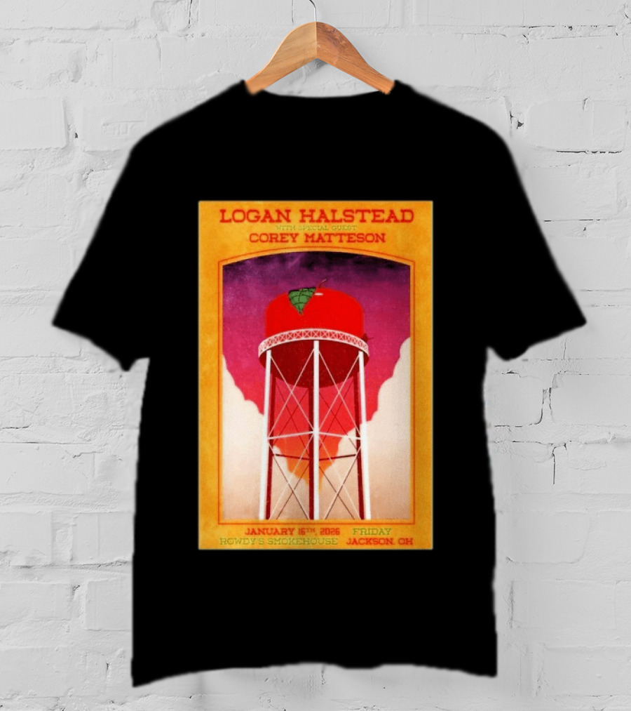 Logan Halstead Corey Matteson Rowdy's Smokehouse Jackson Ohio January 16 2026 T-Shirt