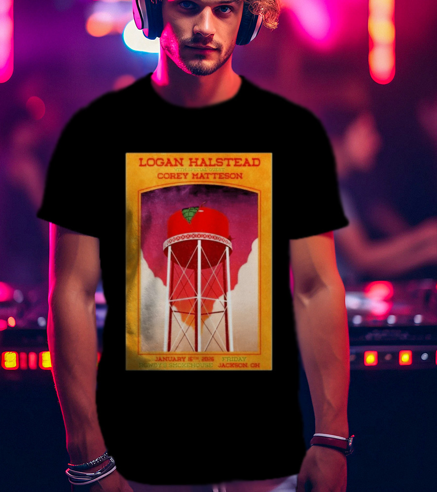 Logan Halstead Corey Matteson Rowdy's Smokehouse Jackson Ohio January 16 2026 T-Shirt