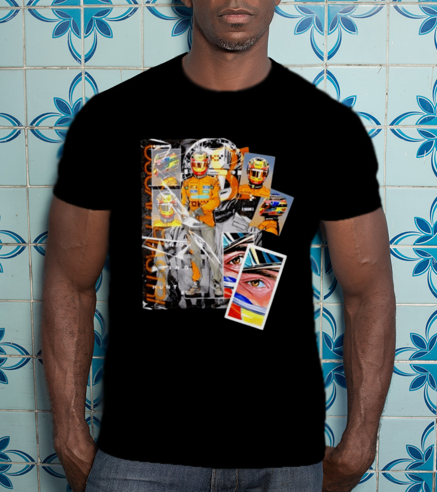 Oscar Piastri McLaren F1 2026 Racing I Enjoy Being Hunted Helmet Suit T-Shirt