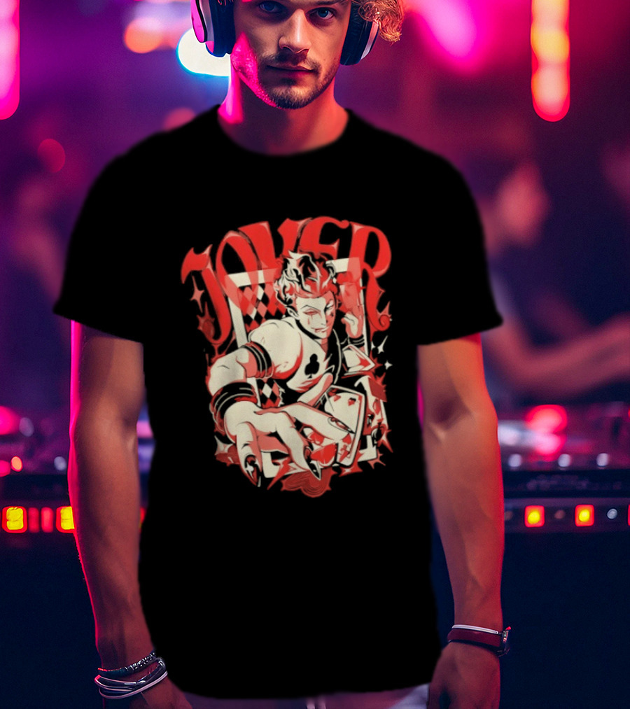 Joker Playing Cards Phantom 4 Hearts T-Shirt