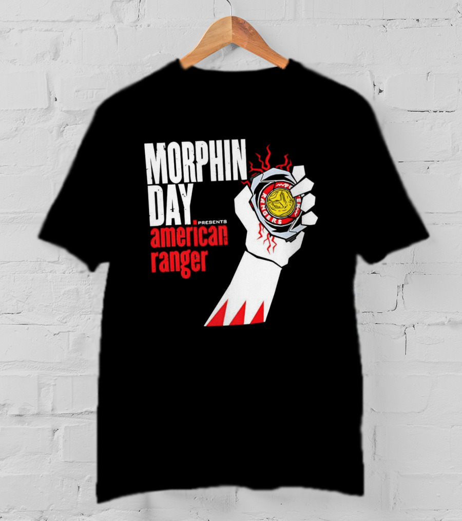 Power Rangers Morphin Day Presents American Ranger Power Coin Action T-Shirt
