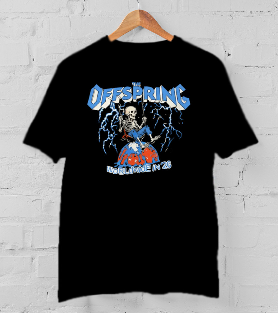 The Offspring Worldwide In 26 Swinging Skeleton Tour T-Shirt