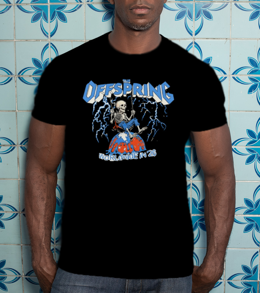 The Offspring Worldwide In 26 Swinging Skeleton Tour T-Shirt