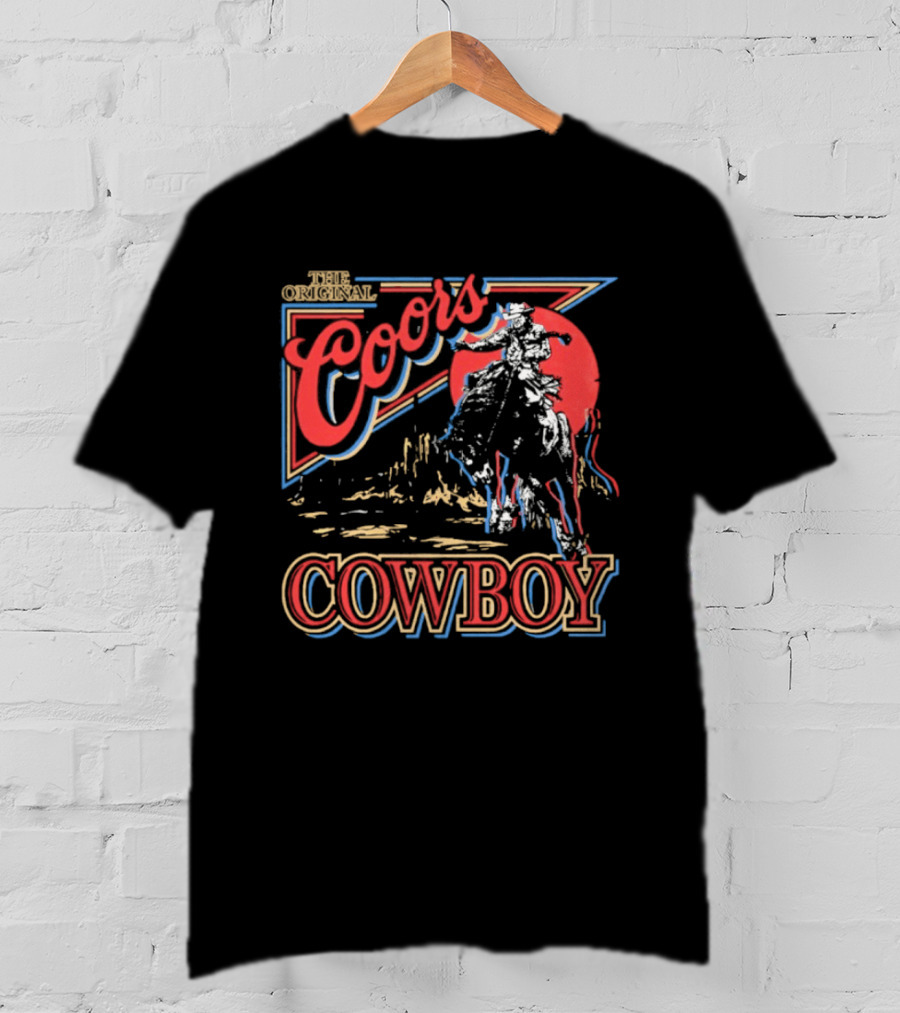 The Original Coors Cowboy Riding Western T-Shirt