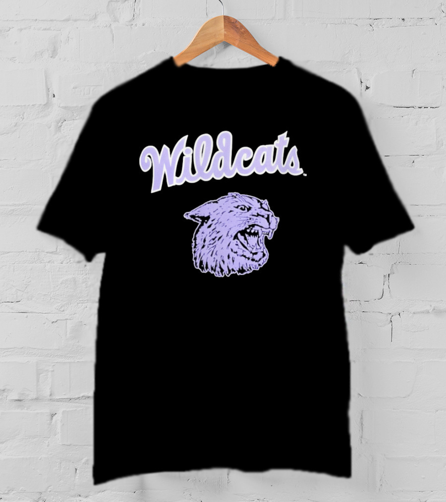 Wildcats Wildcat Head Purple T-Shirt