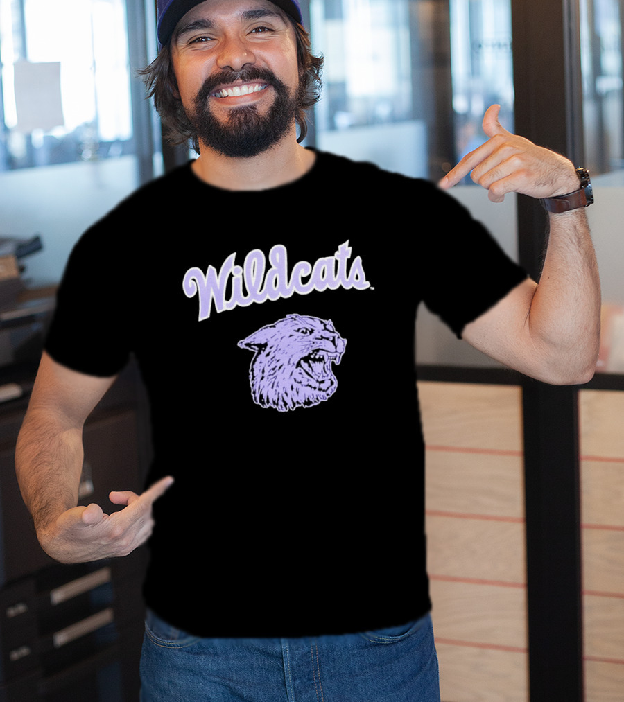 Wildcats Wildcat Head Purple T-Shirt