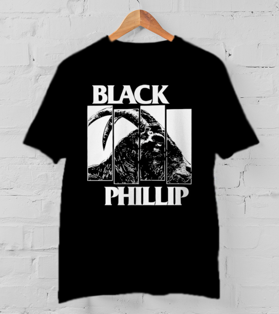 Black Phillip The Witch Goat Black Flag T-Shirt