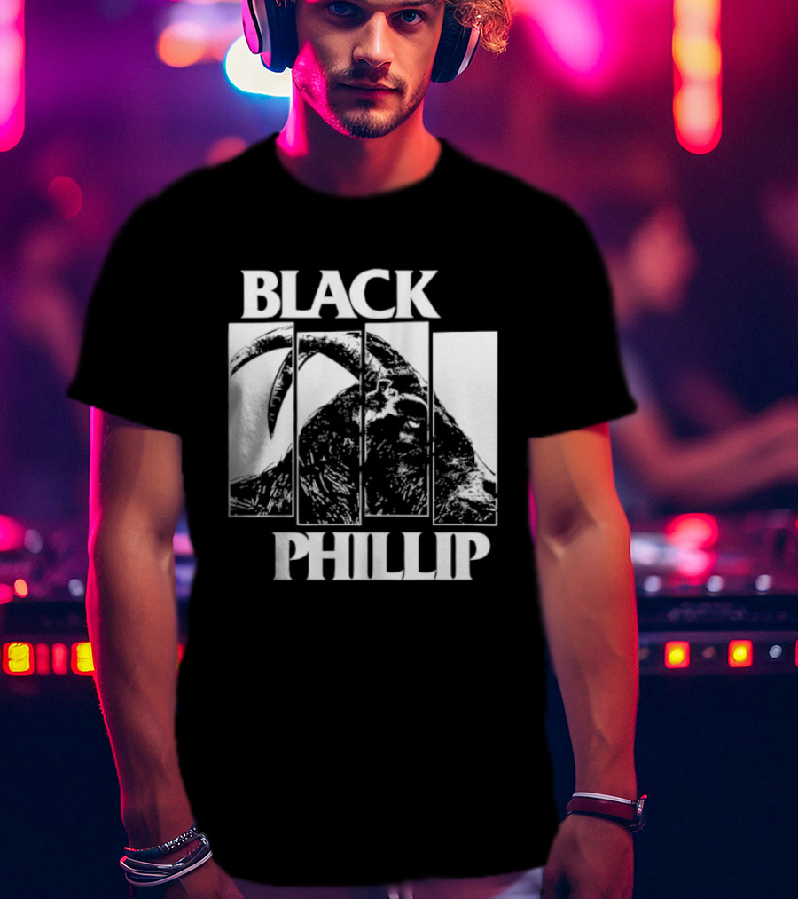 Black Phillip The Witch Goat Black Flag T-Shirt