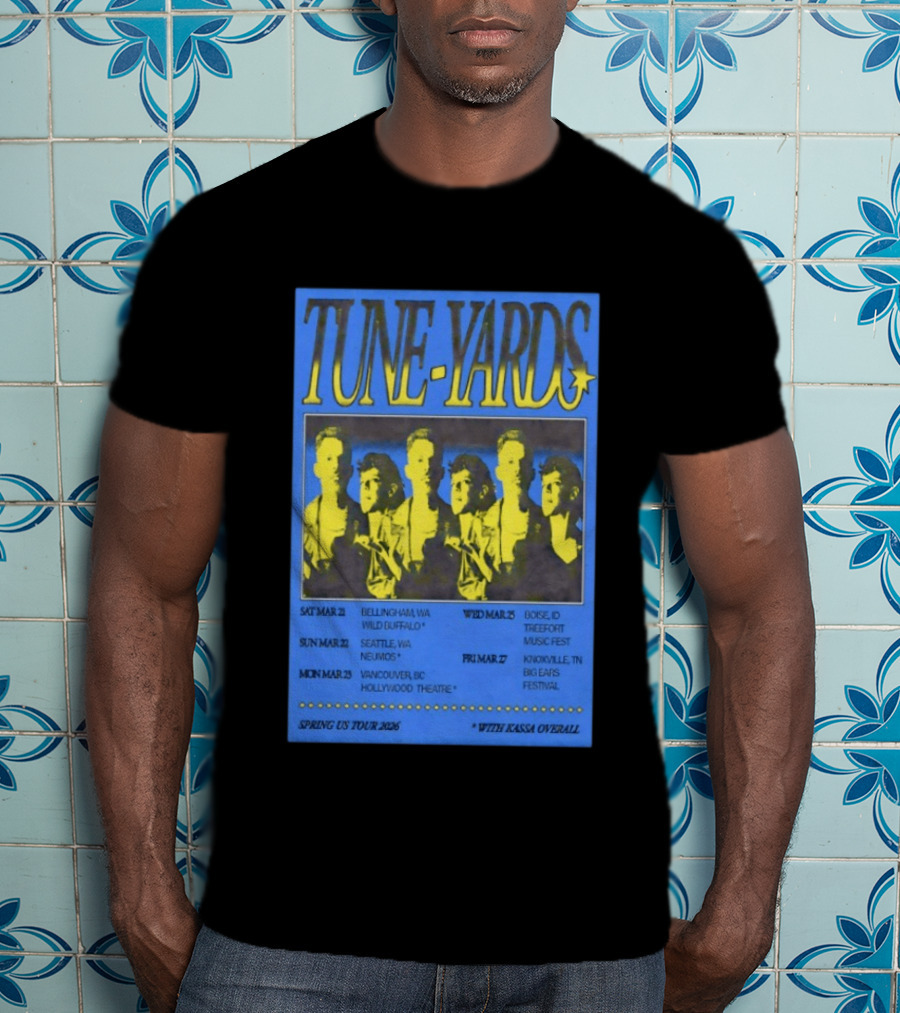 Tune Yards Spring US Tour 2026 With Kassa Overall Tour Dates And Locations T-Shirt