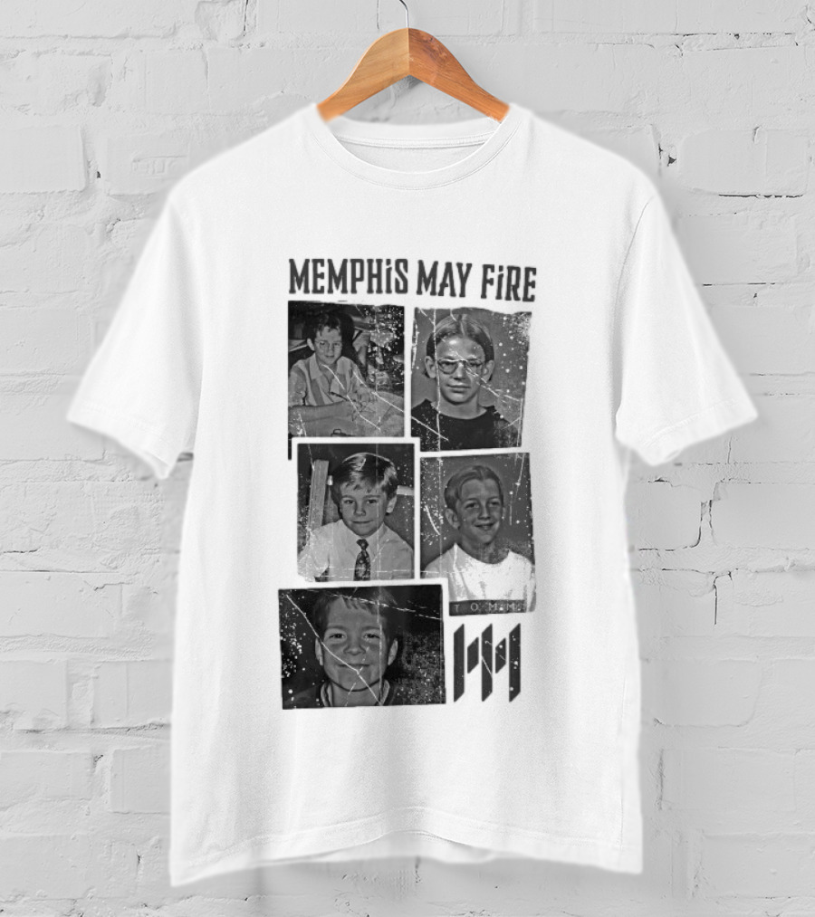 Memphis May Fire Vintage School Photos Collection T-Shirt