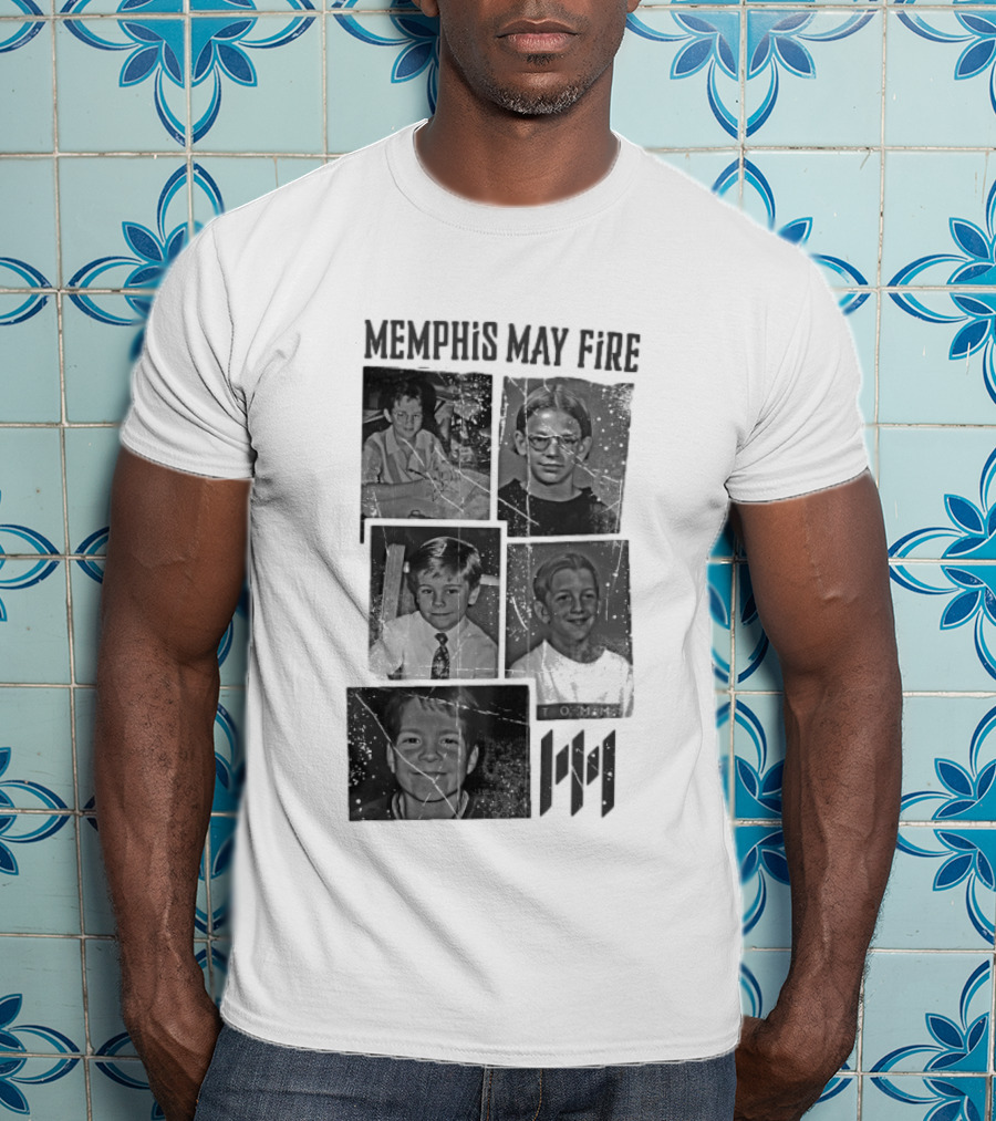 Memphis May Fire Vintage School Photos Collection T-Shirt
