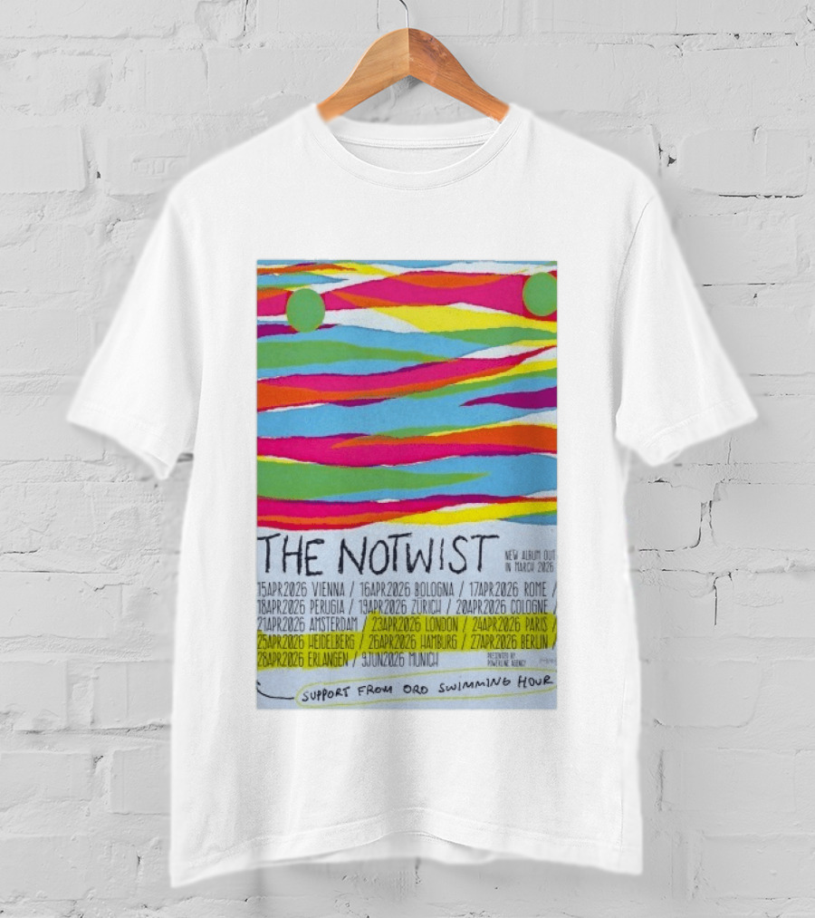 The Notwist Tour 2026 Vienna Rome London Paris Berlin New Album March Swimming Hour T-Shirt