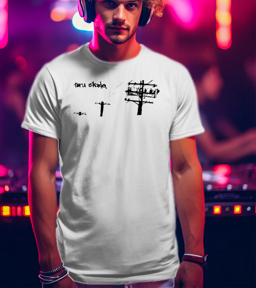 Toru Okada Powerline Japanese Calligraphy T-Shirt