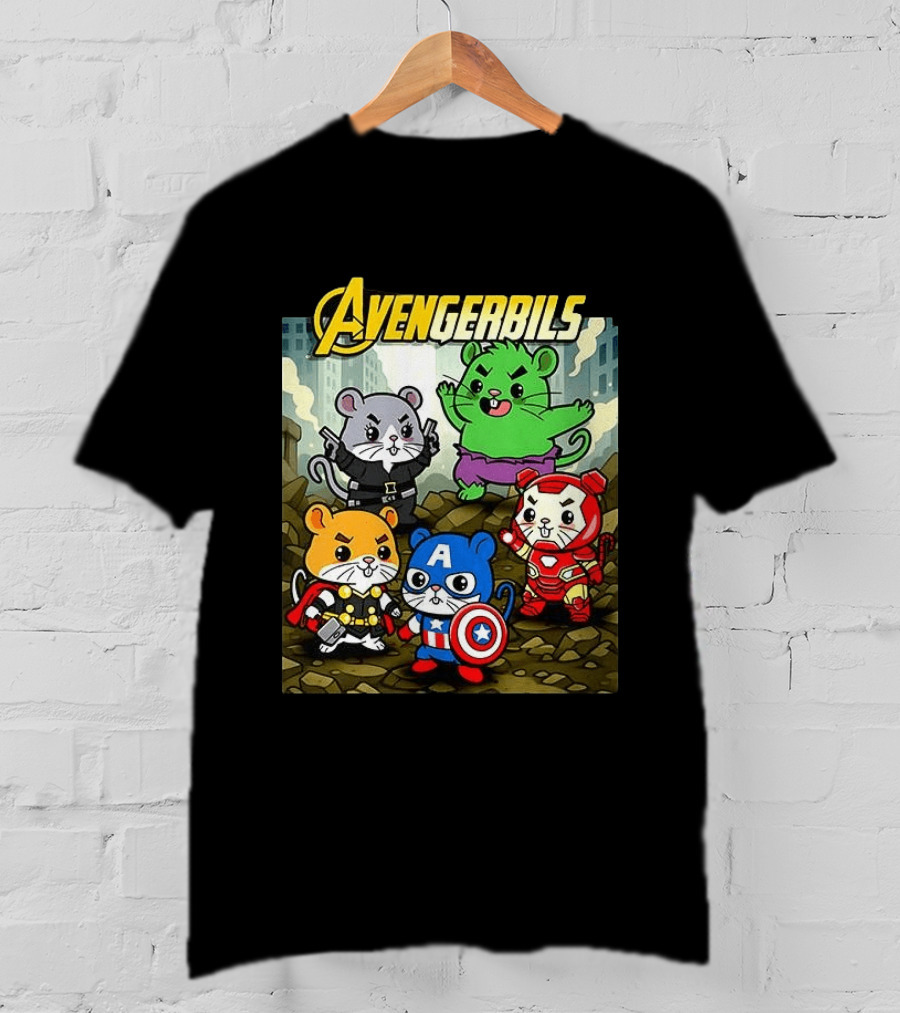 Avengerbils Gerbil Avengers Crossover With Iconic Heroes T-Shirt
