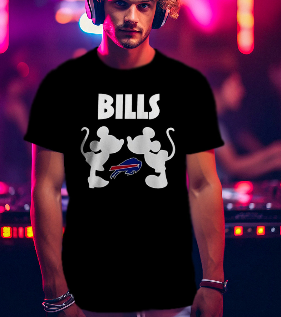 Buffalo Bills Mickey Mouse Valentine Day Together 20 T-Shirt