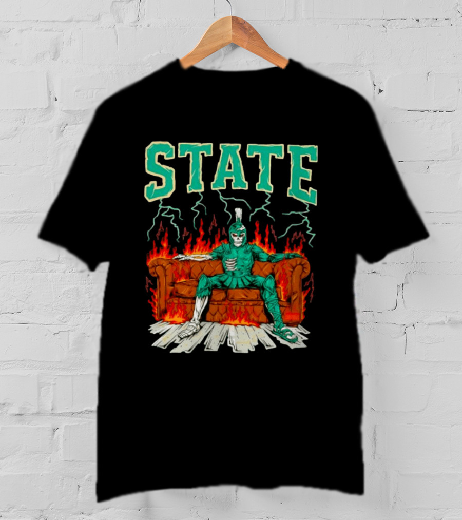 STATE Burning Couch Spartan T-Shirt