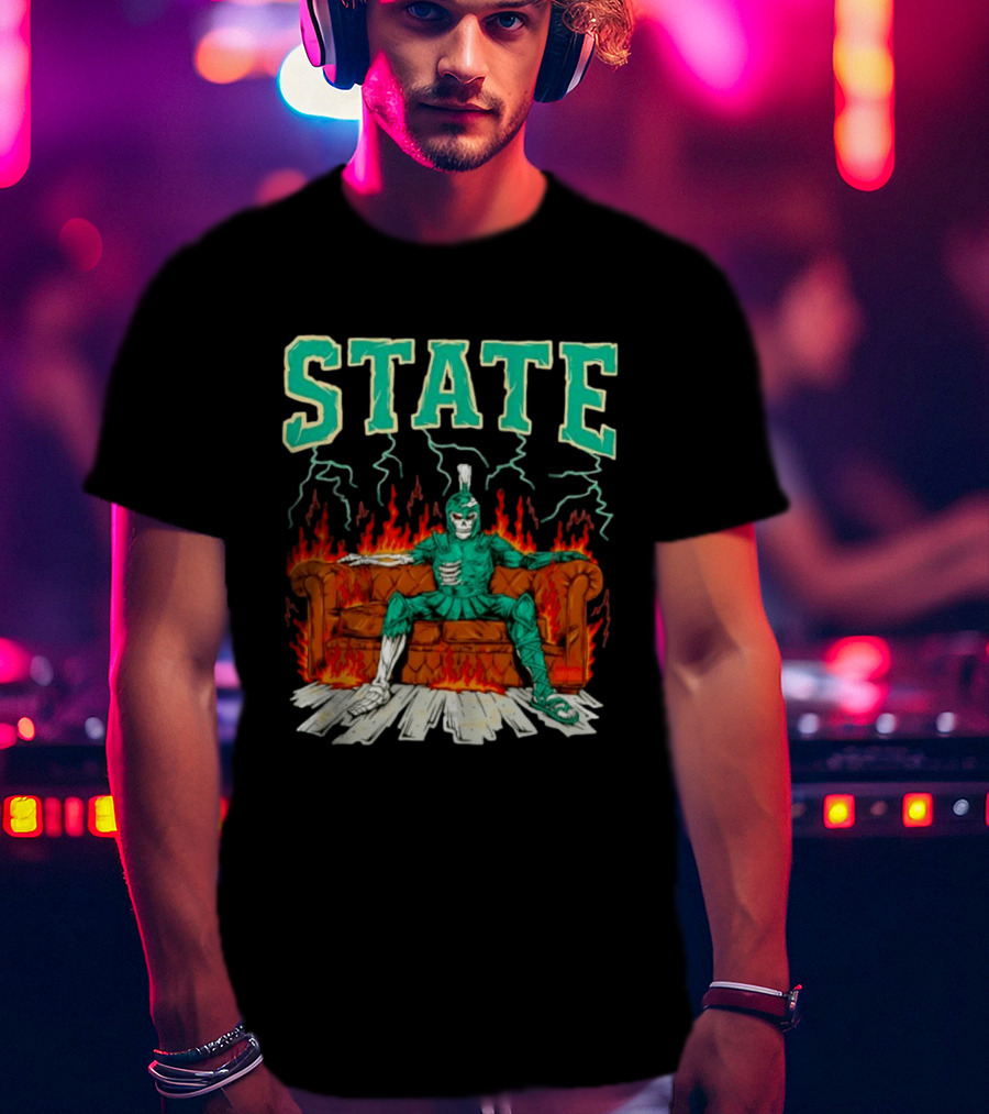 STATE Burning Couch Spartan T-Shirt