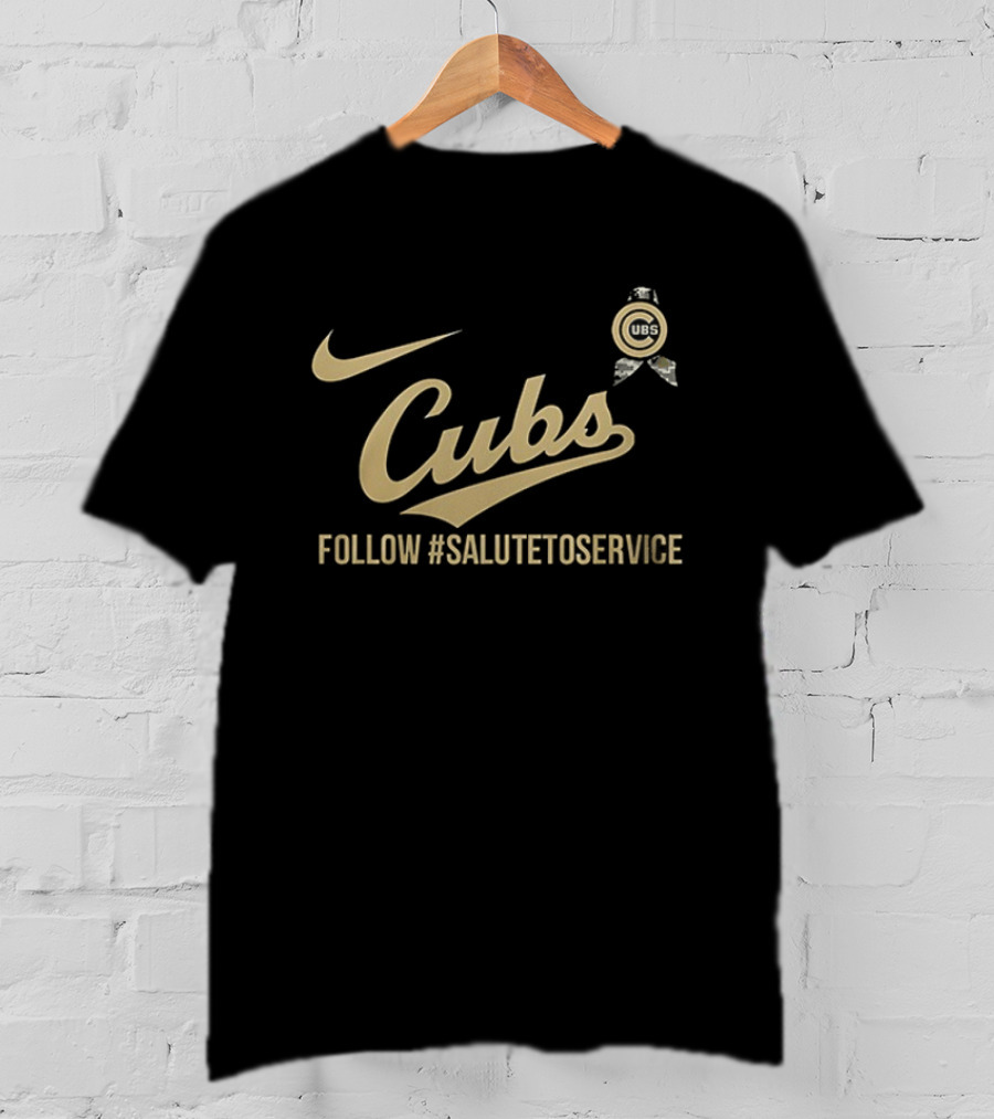 Nike Cubs Follow #SaluteToService Honor Empower Connect Military T-Shirt