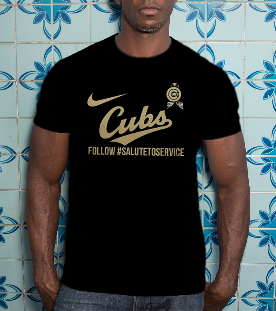 Nike Cubs Follow #SaluteToService Honor Empower Connect Military T-Shirt