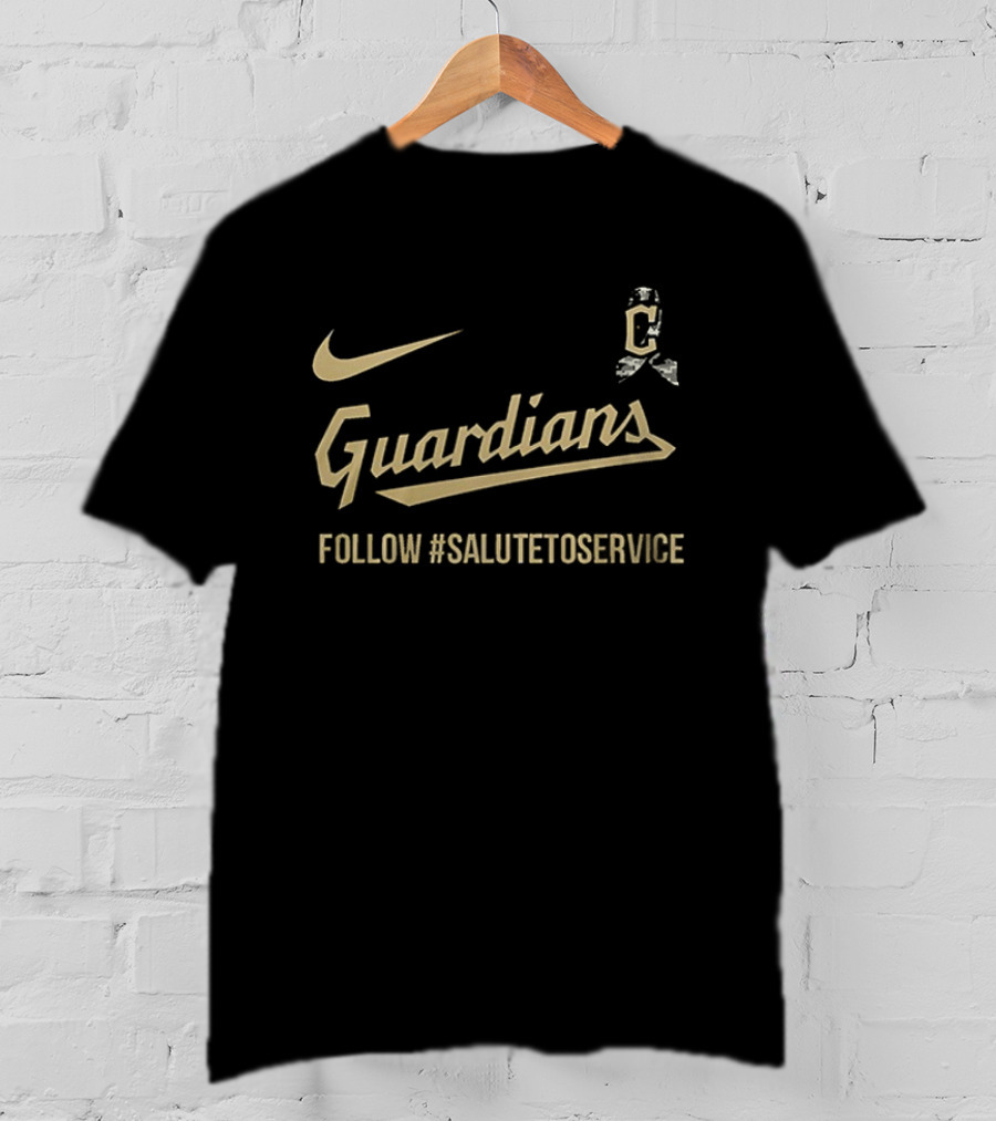 Cleveland Guardians Nike Salute To Service Follow #SaluteToService T-Shirt