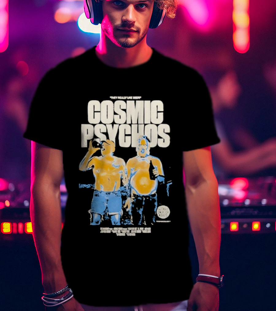 Cosmic Psychos I Really Like Beer Tour 2013 Australia T-Shirt