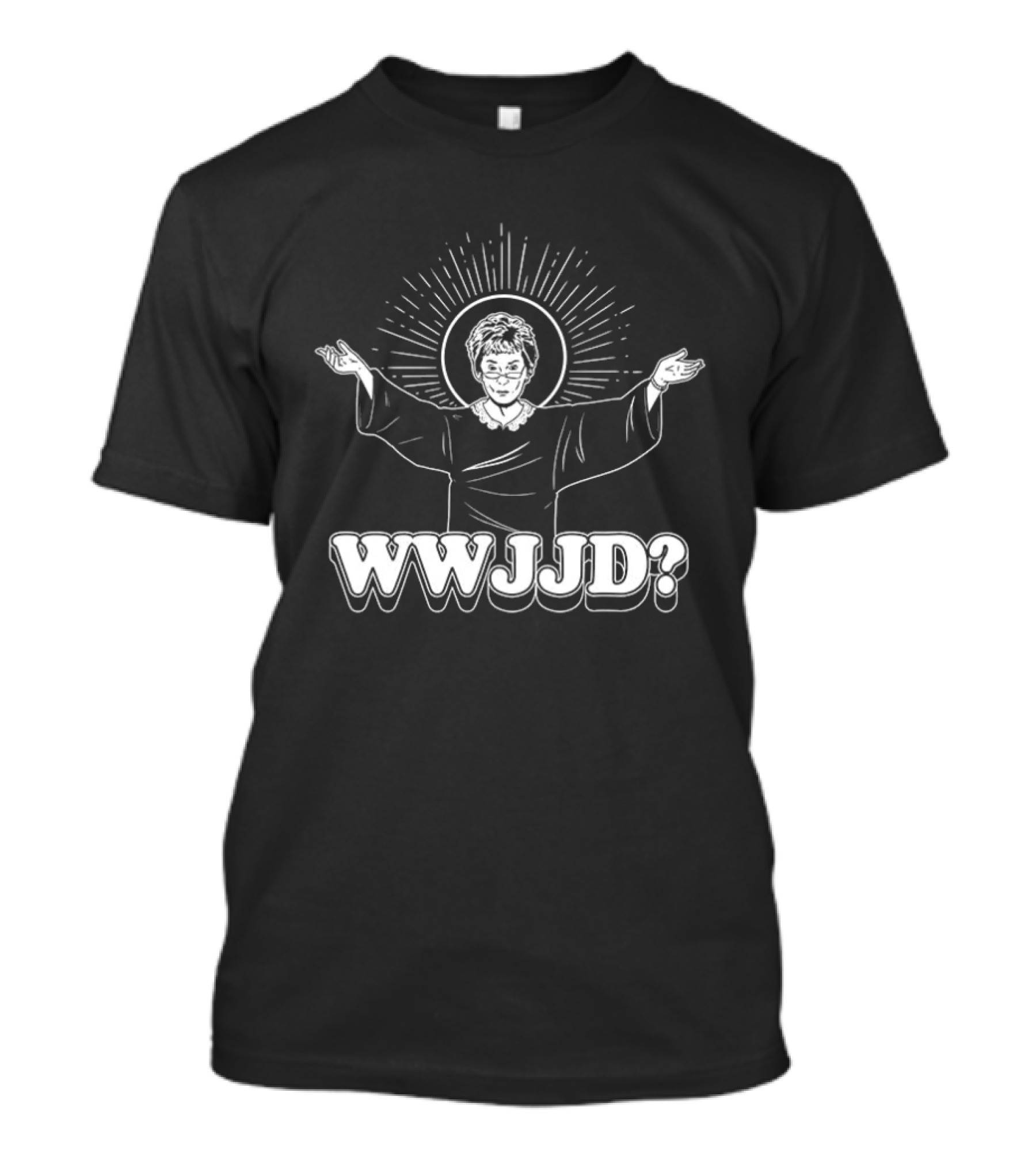 WWJJD Exclusive Christian Jesus Icon Arms Raised T-Shirt