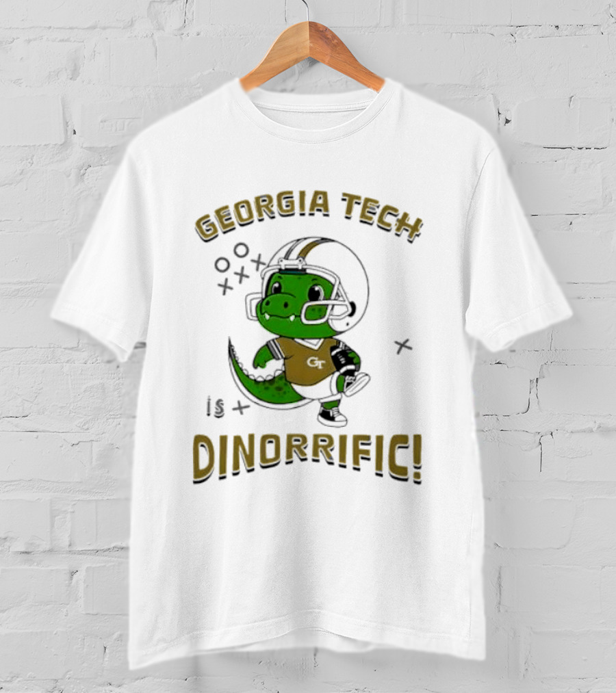 Georgia Tech Dino Football Fun Dinorrific T-Shirt