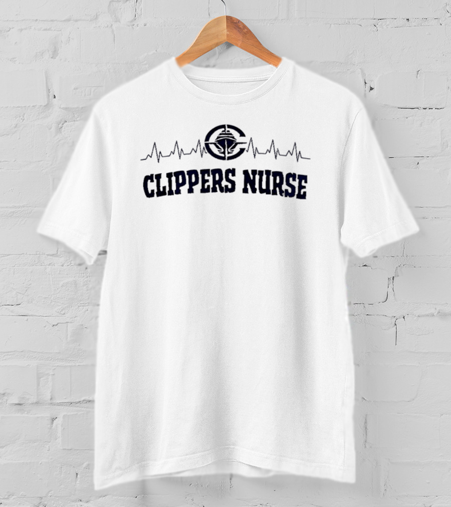 Clippers Nurse Heartbeat T-Shirt