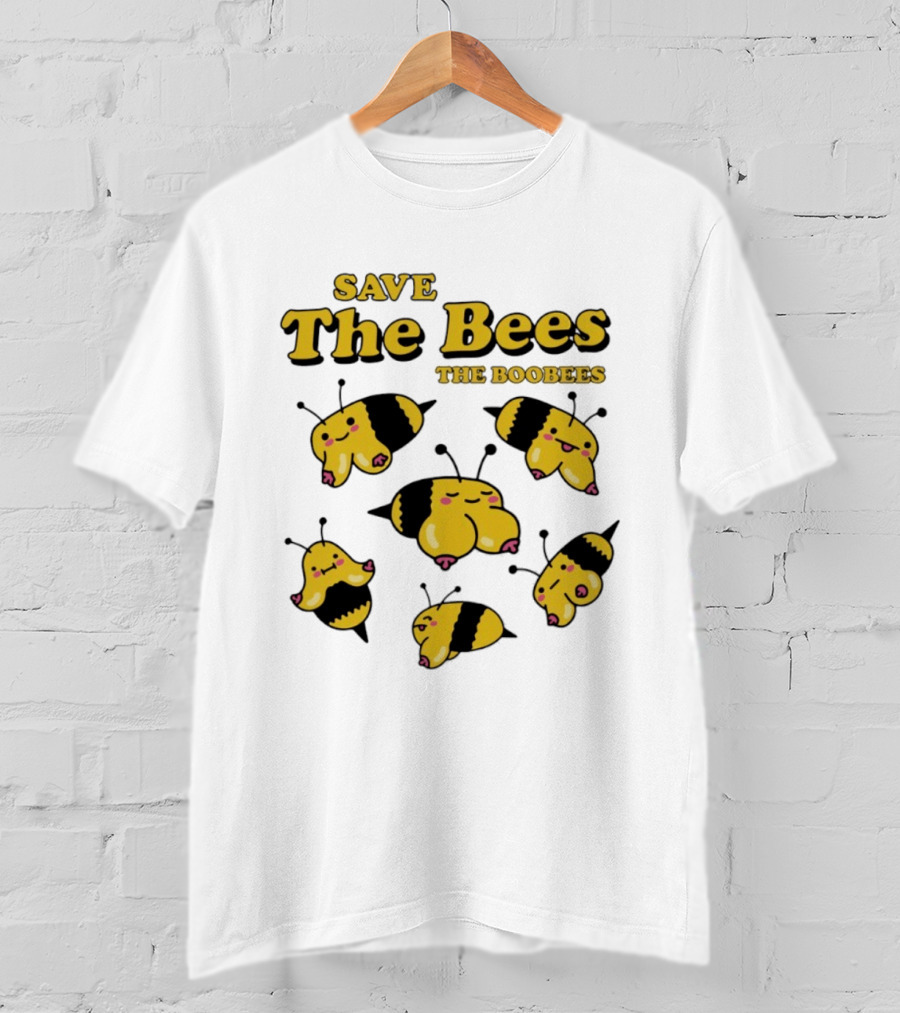 Save The Bees The Boobees Characters Fun T-Shirt
