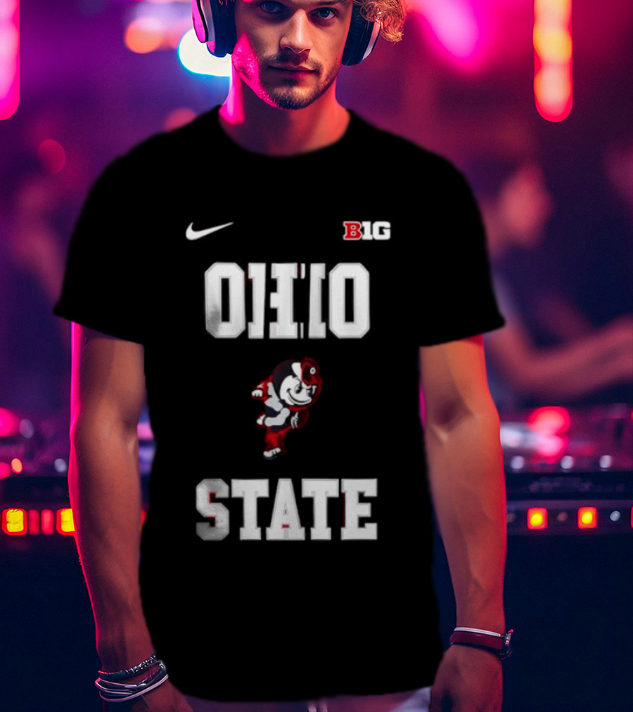 Ohio State Buckeyes Mascot Nike Big Ten 2026 Jim Jackson T-Shirt