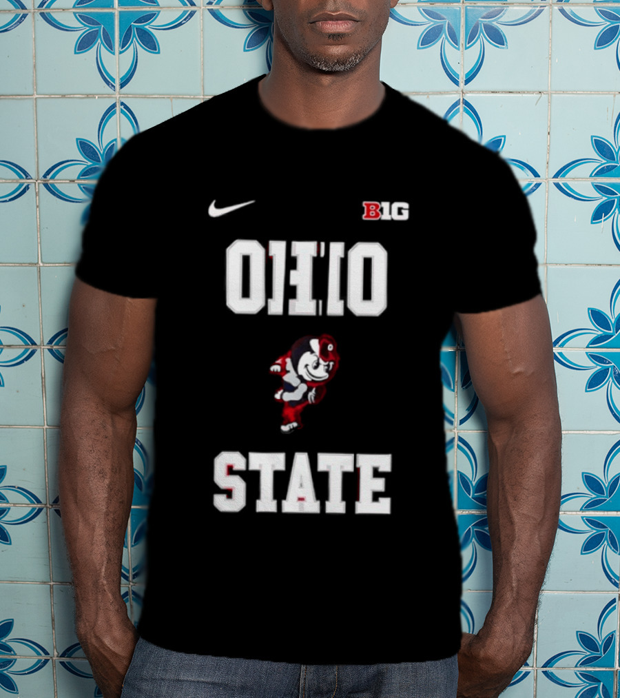 Ohio State Buckeyes Mascot Nike Big Ten 2026 Jim Jackson T-Shirt