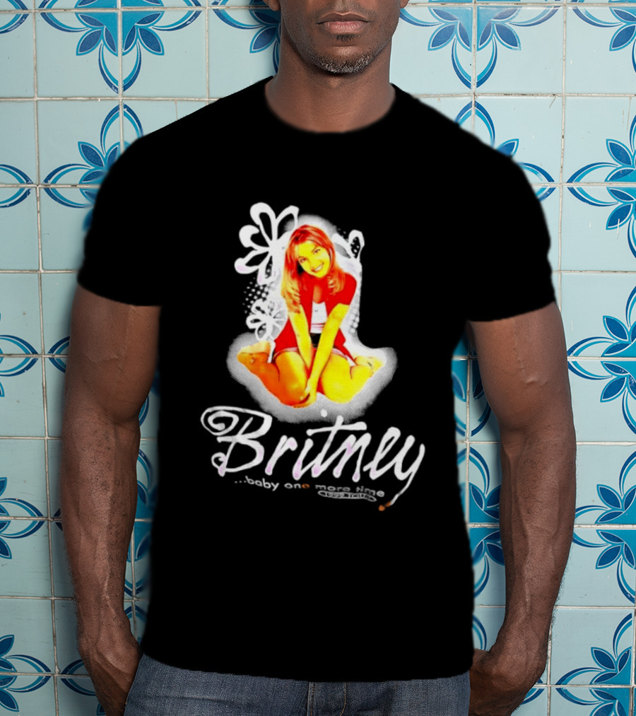 Britney Baby One More Time Tour 1999 Iconic Pop Star Fashion T-Shirt