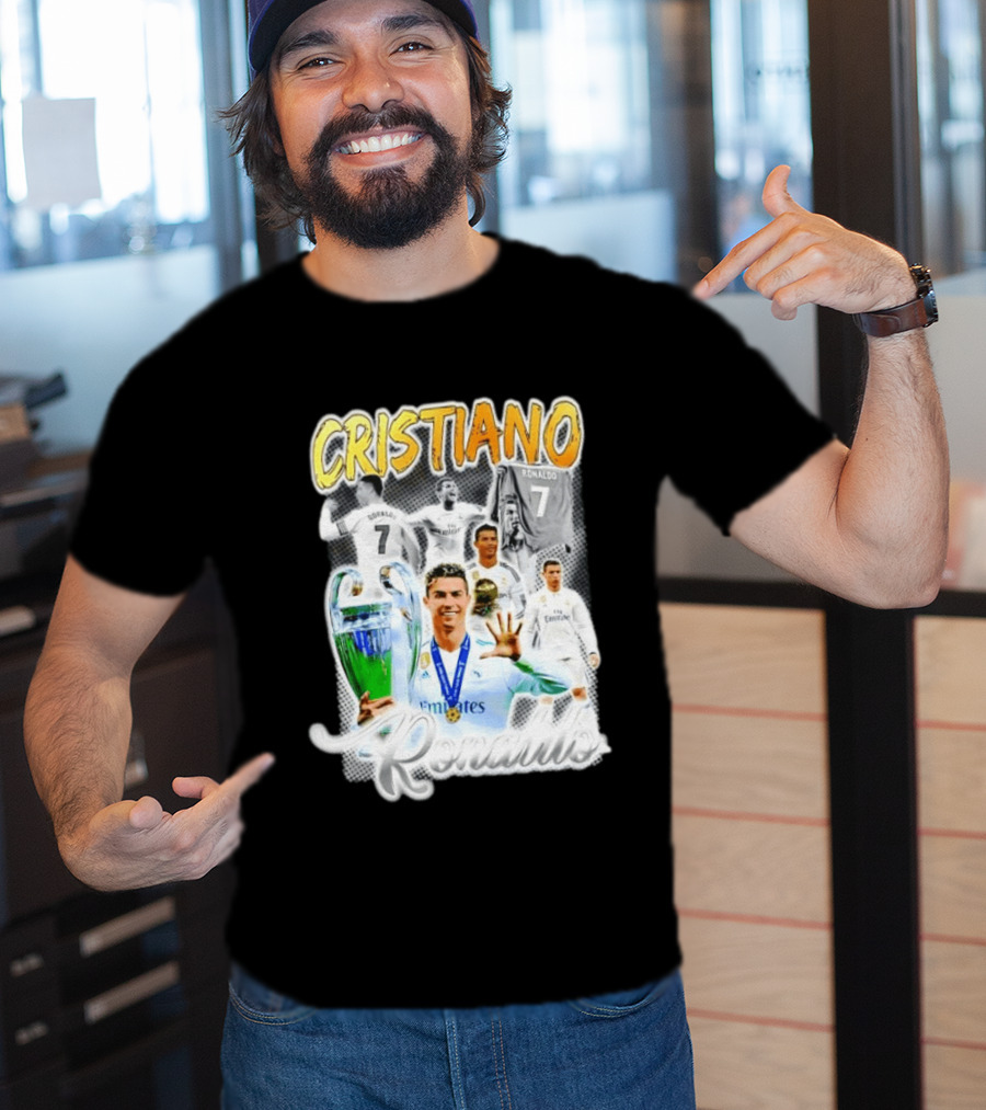 Cristiano Ronaldo 7 Real Madrid UEFA Champions League T-Shirt