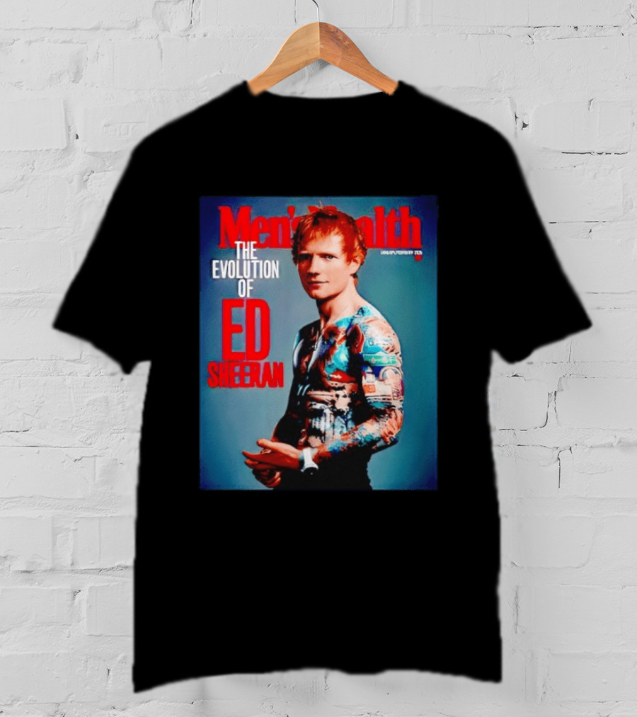 Men's Health UK January February Issue The Evolution Of Ed Sheeran T-Shirt