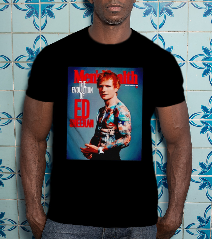 Men's Health UK January February Issue The Evolution Of Ed Sheeran T-Shirt