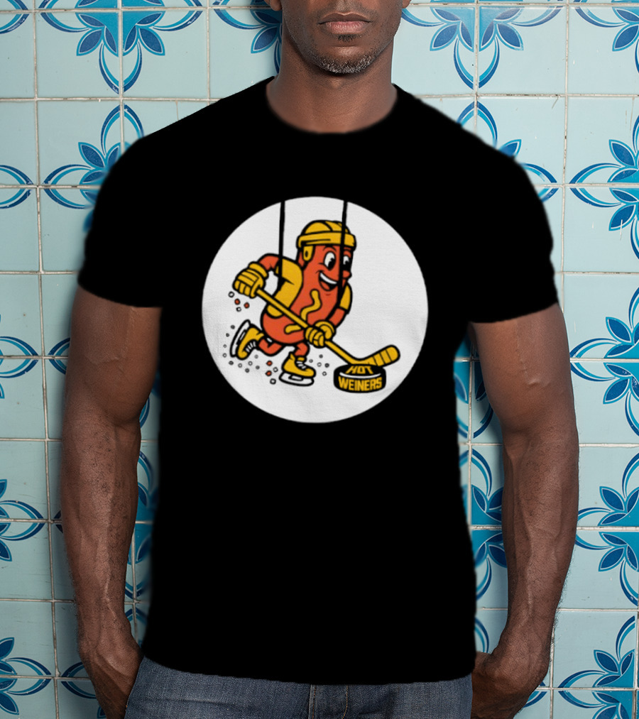 Providence Bruins Hot Dog Hockey Wieners Fun Sports T-Shirt