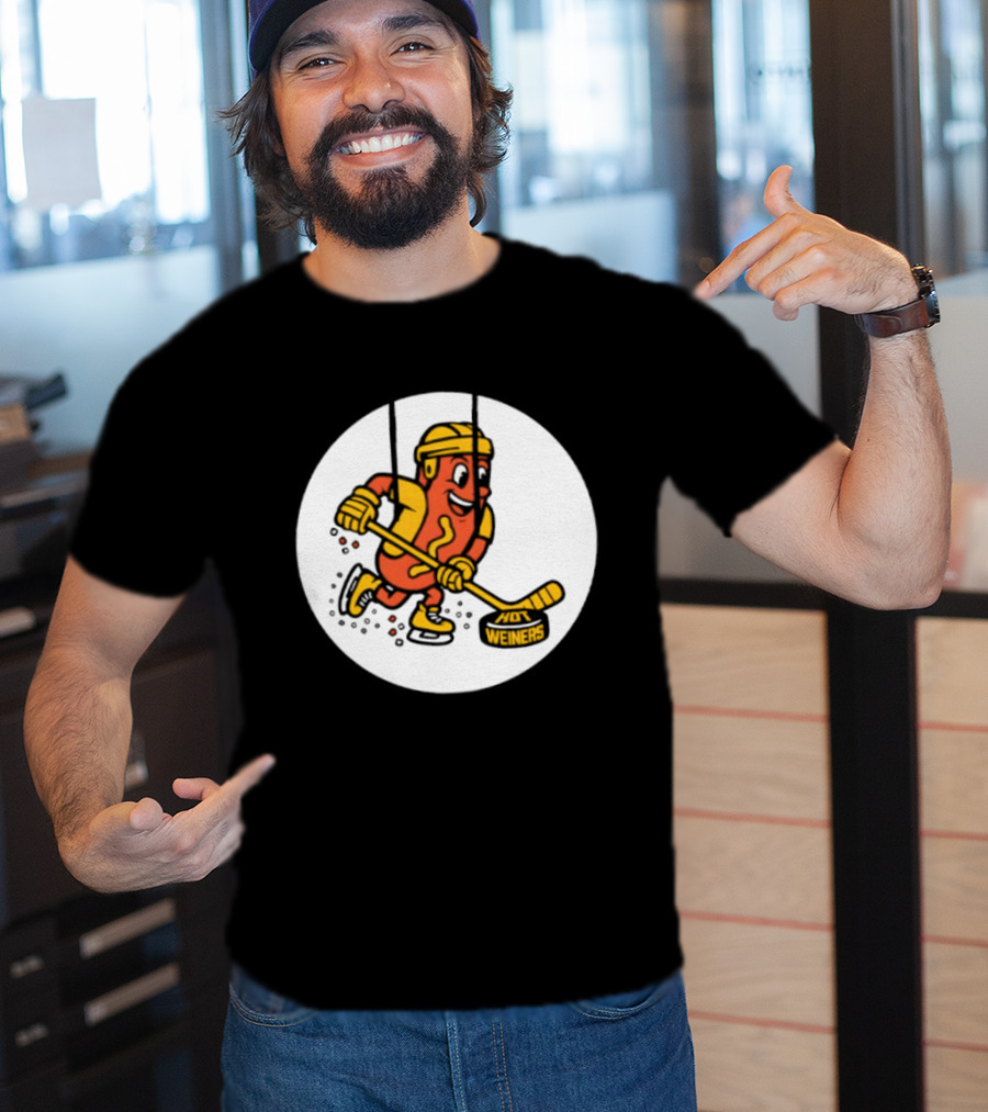 Providence Bruins Hot Dog Hockey Wieners Fun Sports T-Shirt