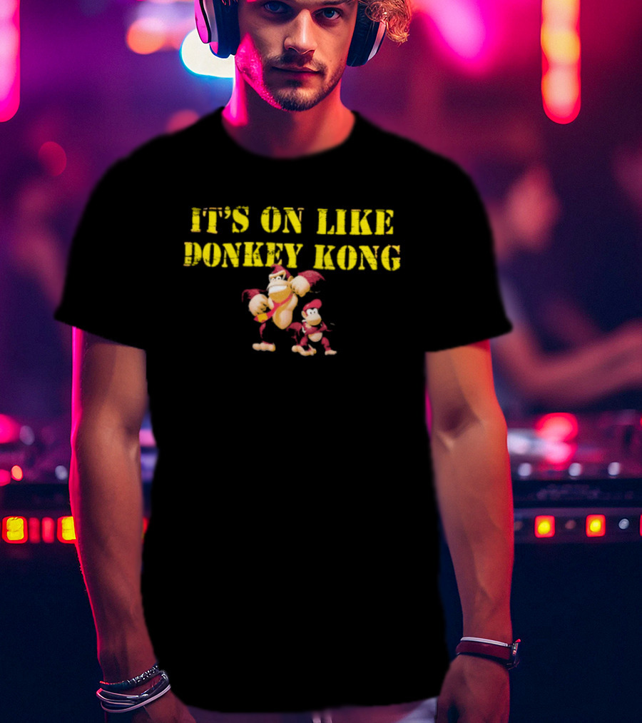 It's On Like Donkey Kong Retro Gaming Characters T-Shirt