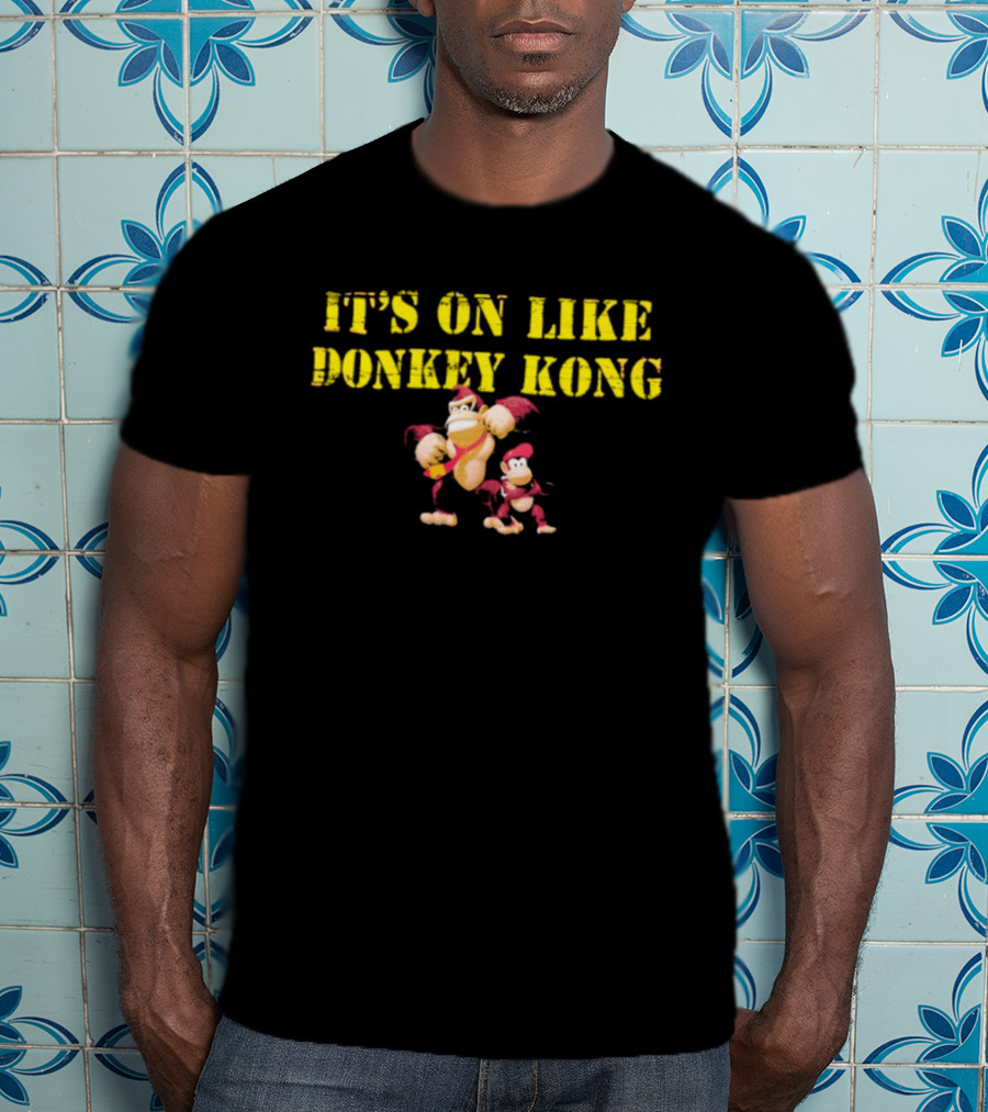 It's On Like Donkey Kong Retro Gaming Characters T-Shirt