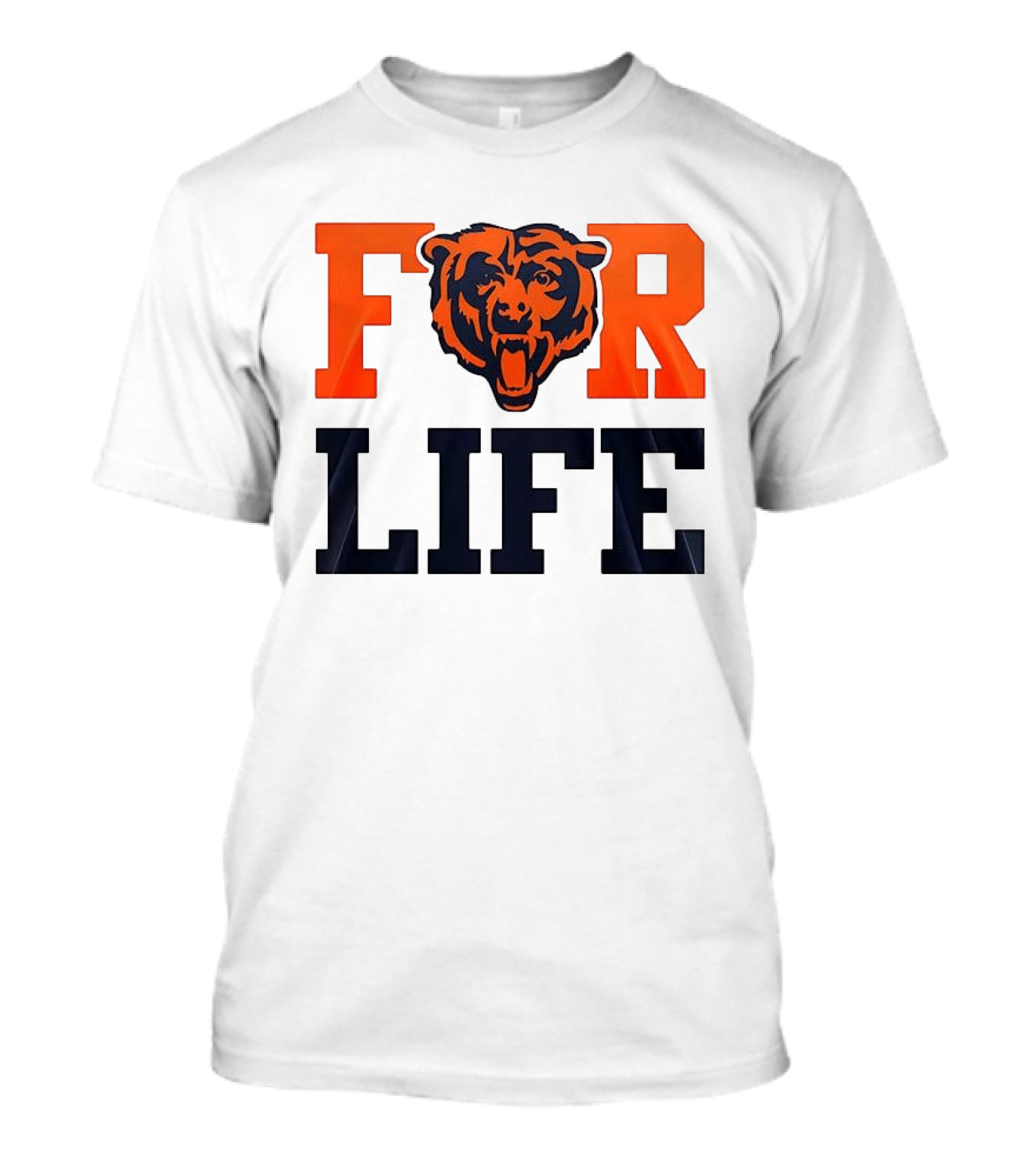 Chicago Bears I Bleed Blue And Orange For Life T-Shirt