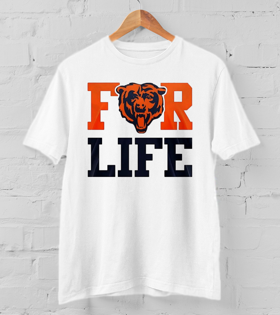 Chicago Bears I Bleed Blue And Orange For Life T-Shirt