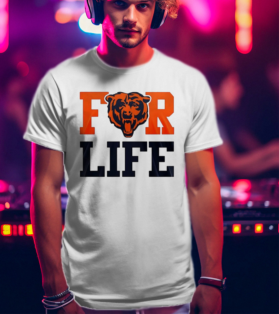 Chicago Bears I Bleed Blue And Orange For Life T-Shirt