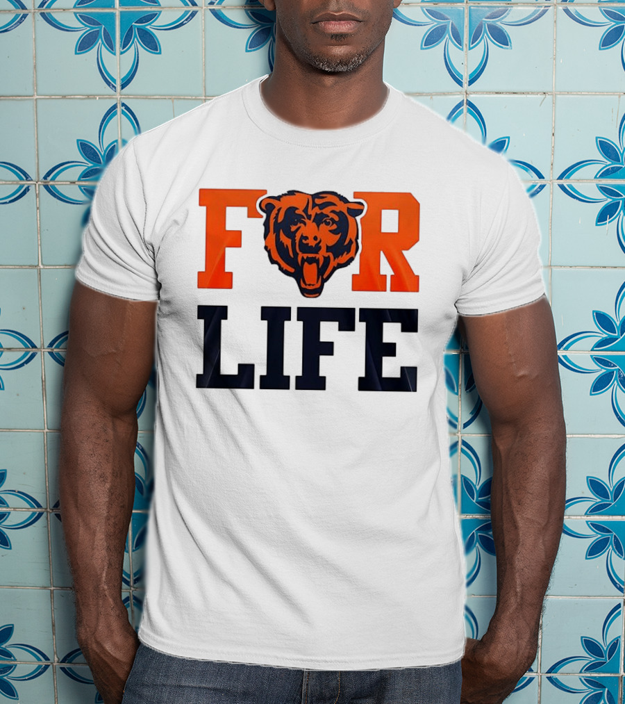 Chicago Bears I Bleed Blue And Orange For Life T-Shirt