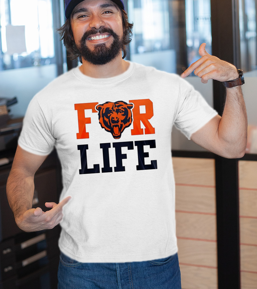 Chicago Bears I Bleed Blue And Orange For Life T-Shirt