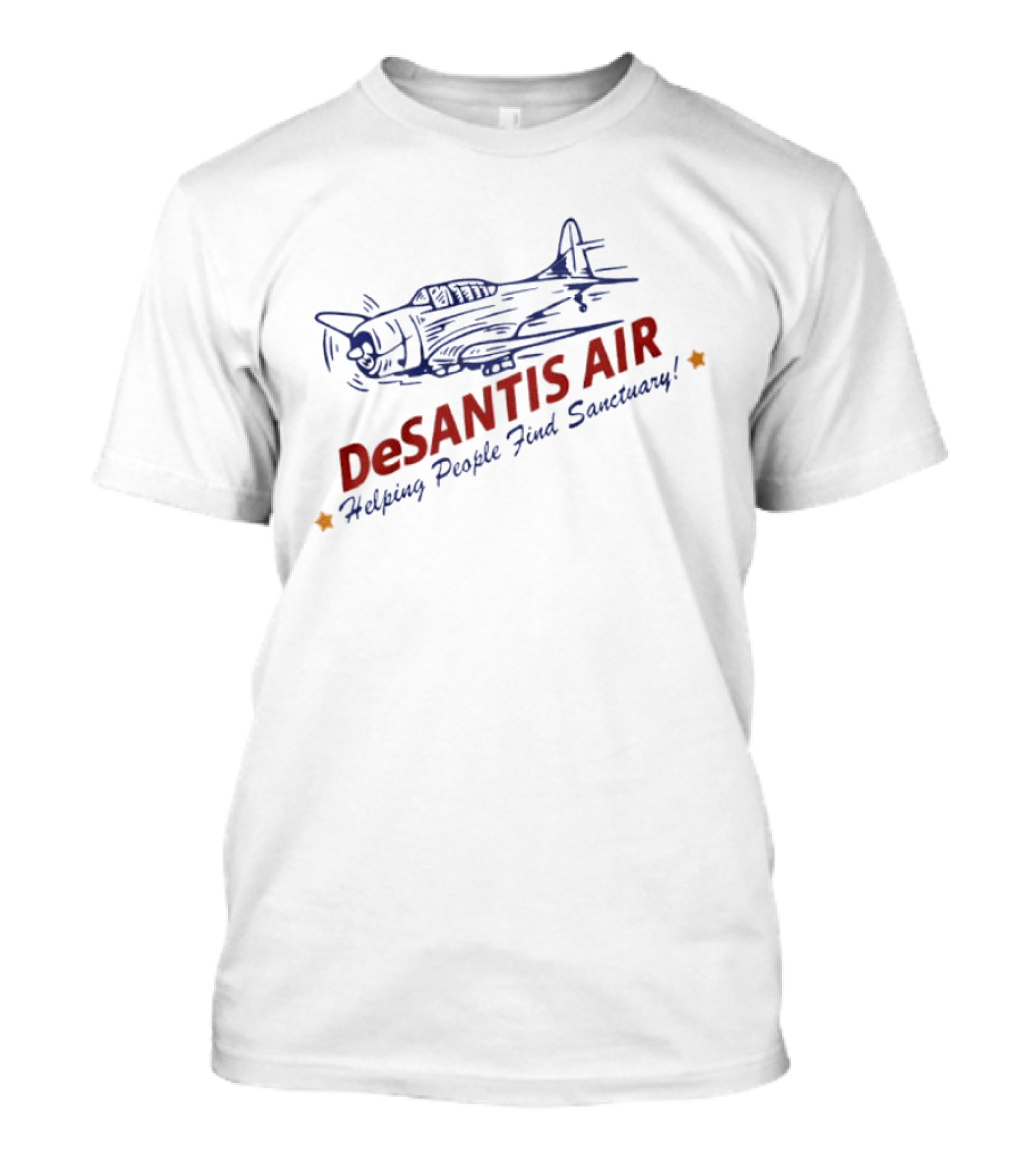 Desantis Air Helping People Find Sanctuary Vintage Airplane T-Shirt
