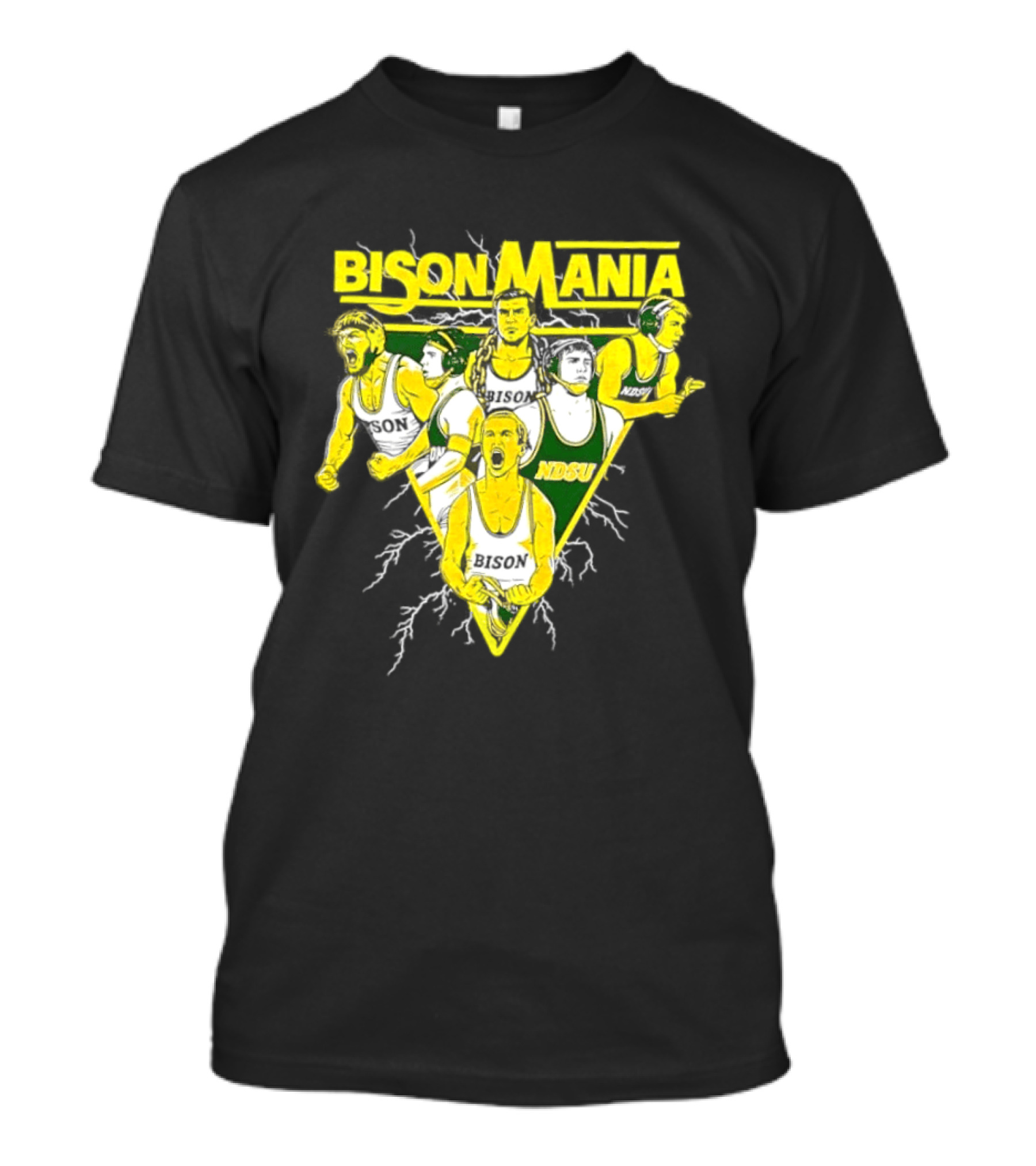 Bison Mania North Dakota State University NDSU Sports Team Spirit T-Shirt
